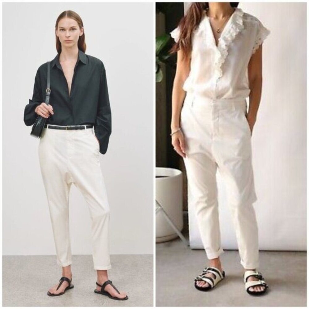 Nili Lotan Paris Pants in Eggshell Size 0